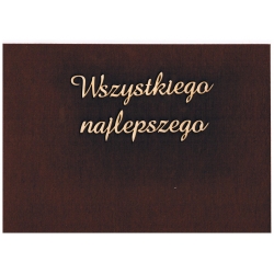 Wszystkiego Najlepszego -wysokość 2,5 cm - (amaze)